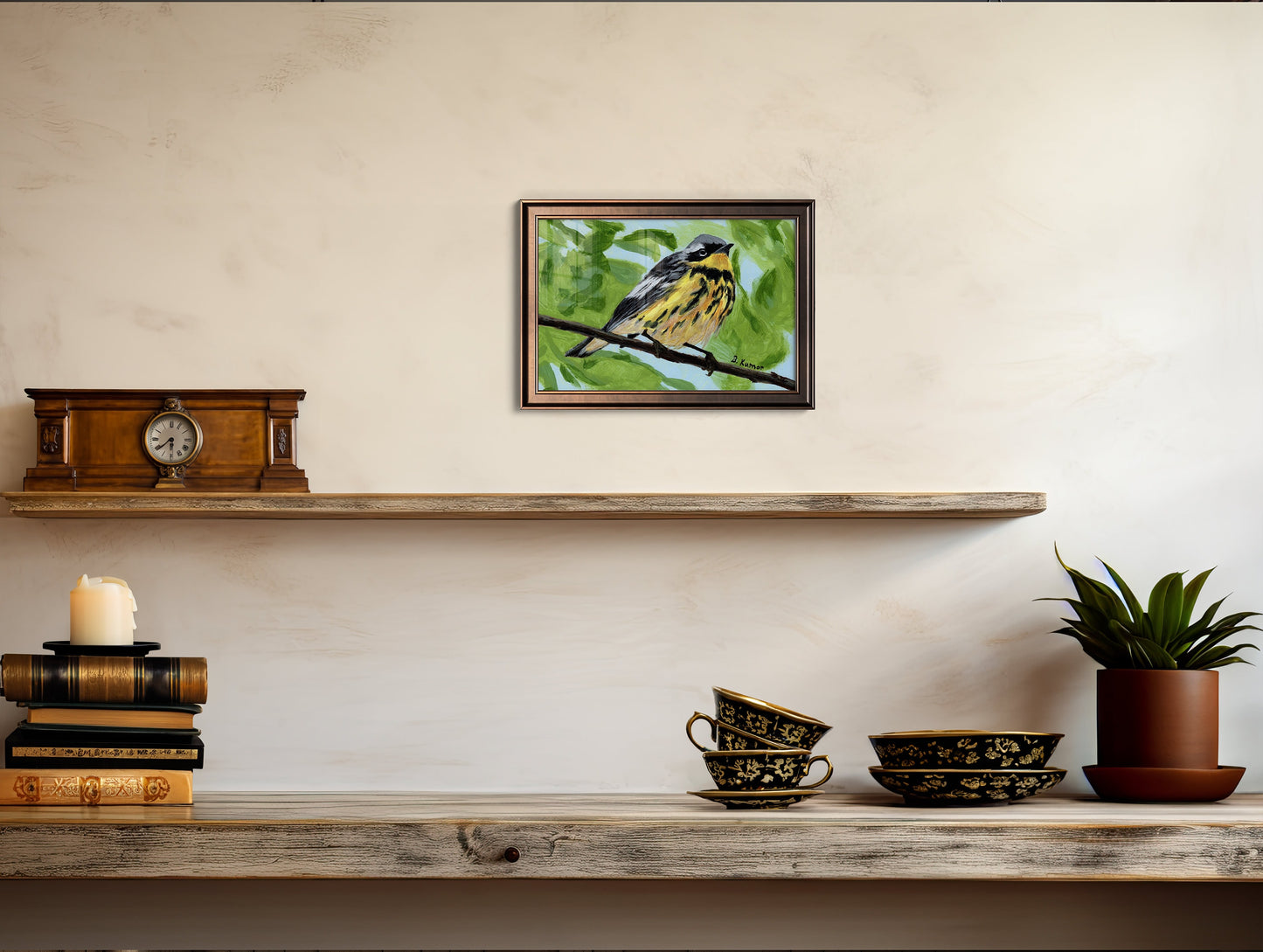 Art Print of Warbler Painting