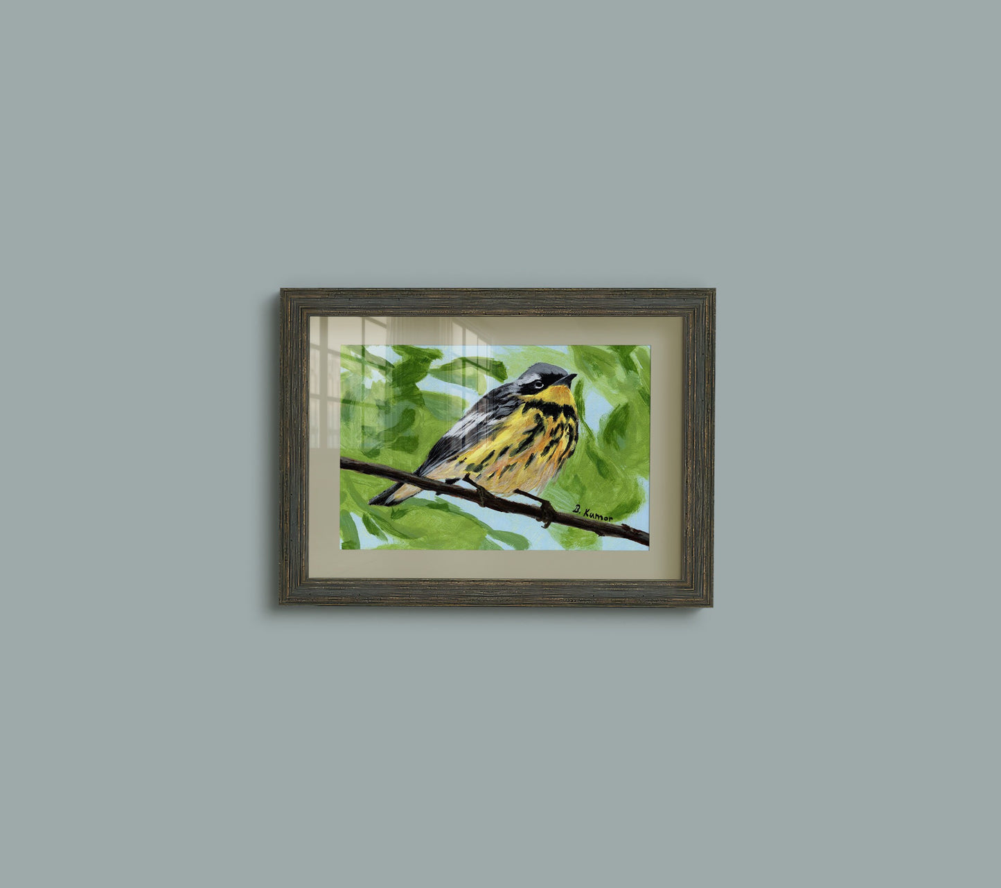 Art Print of Warbler Painting