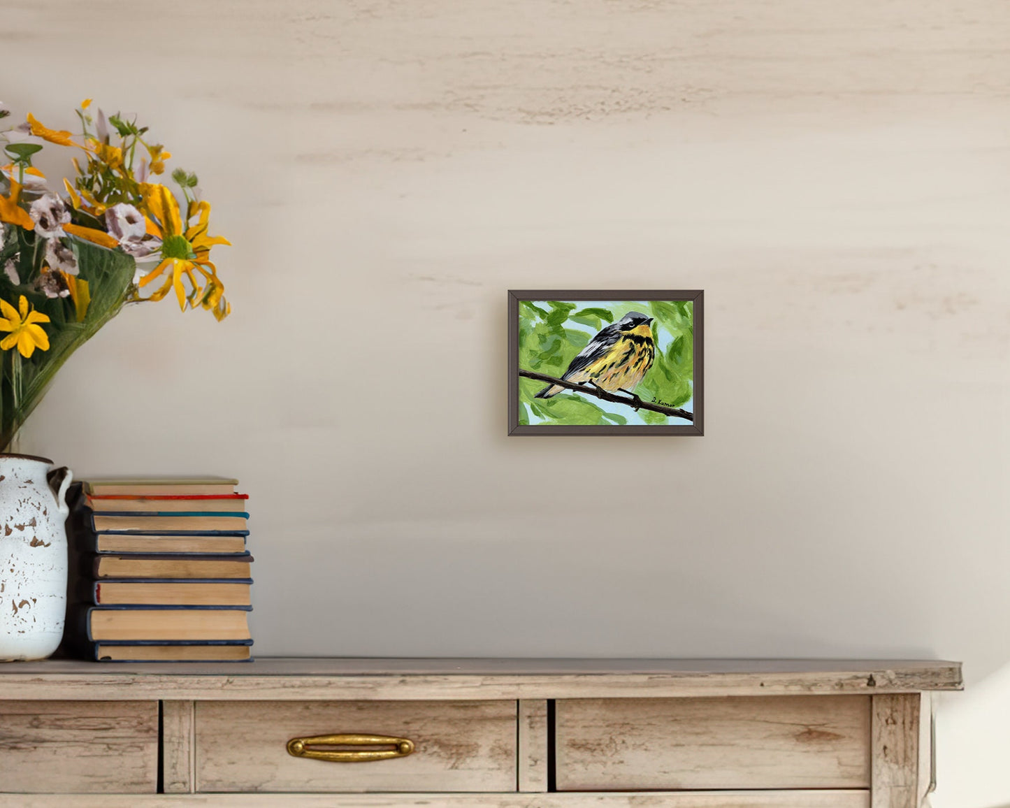 Warbler Bird Original Painting