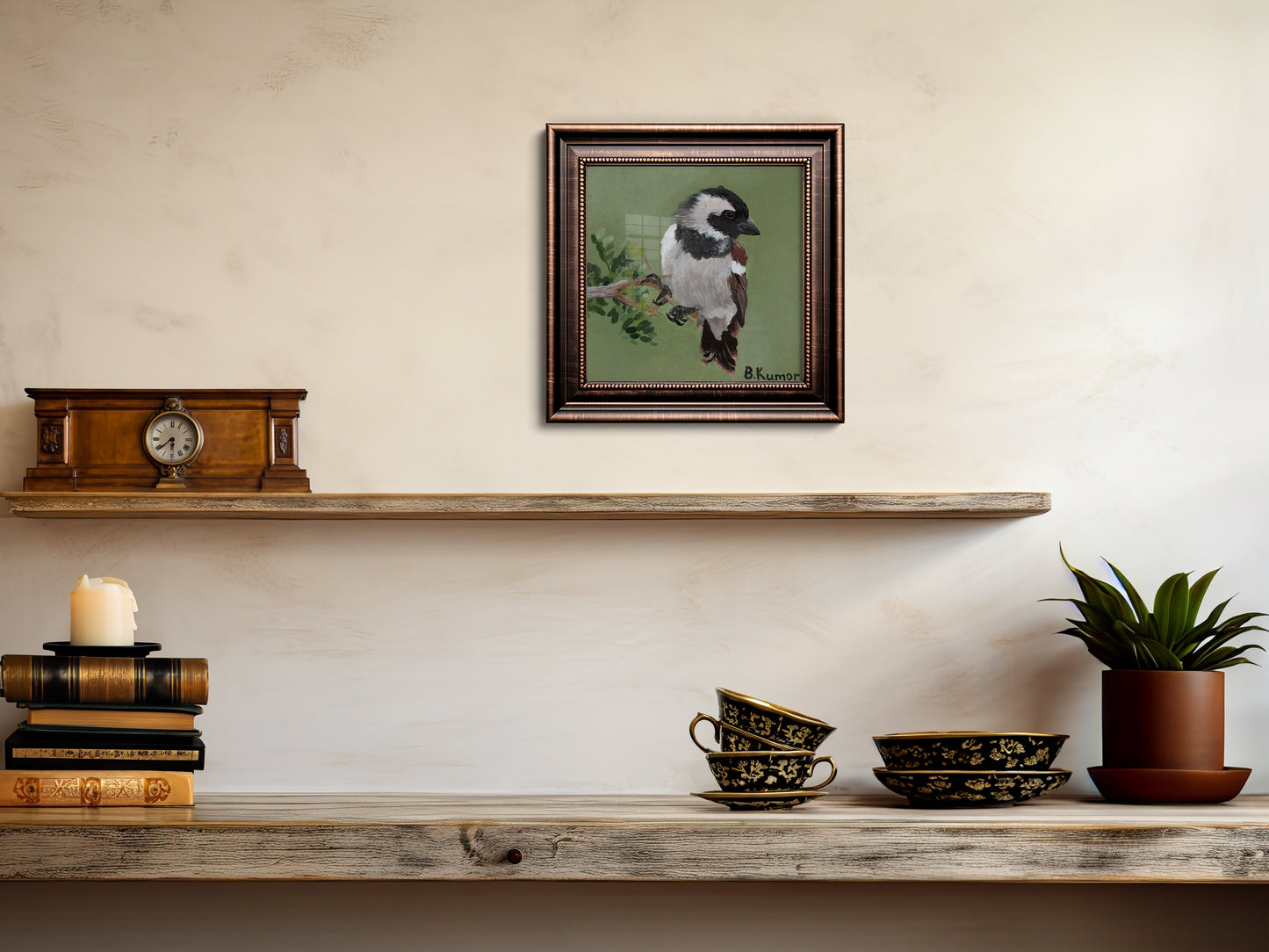 Art Print of Cape Sparrow Painting