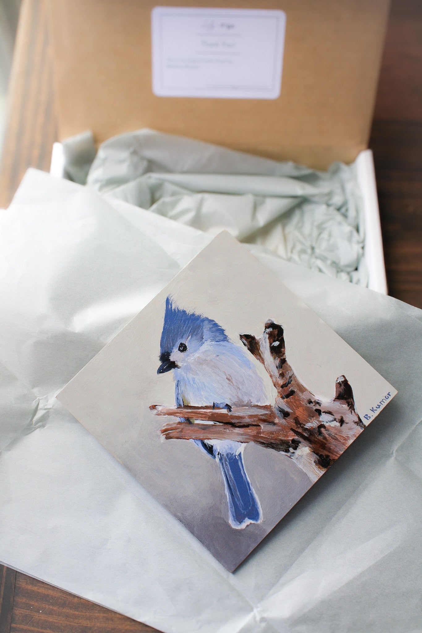 Tufted Titmouse Original Painting