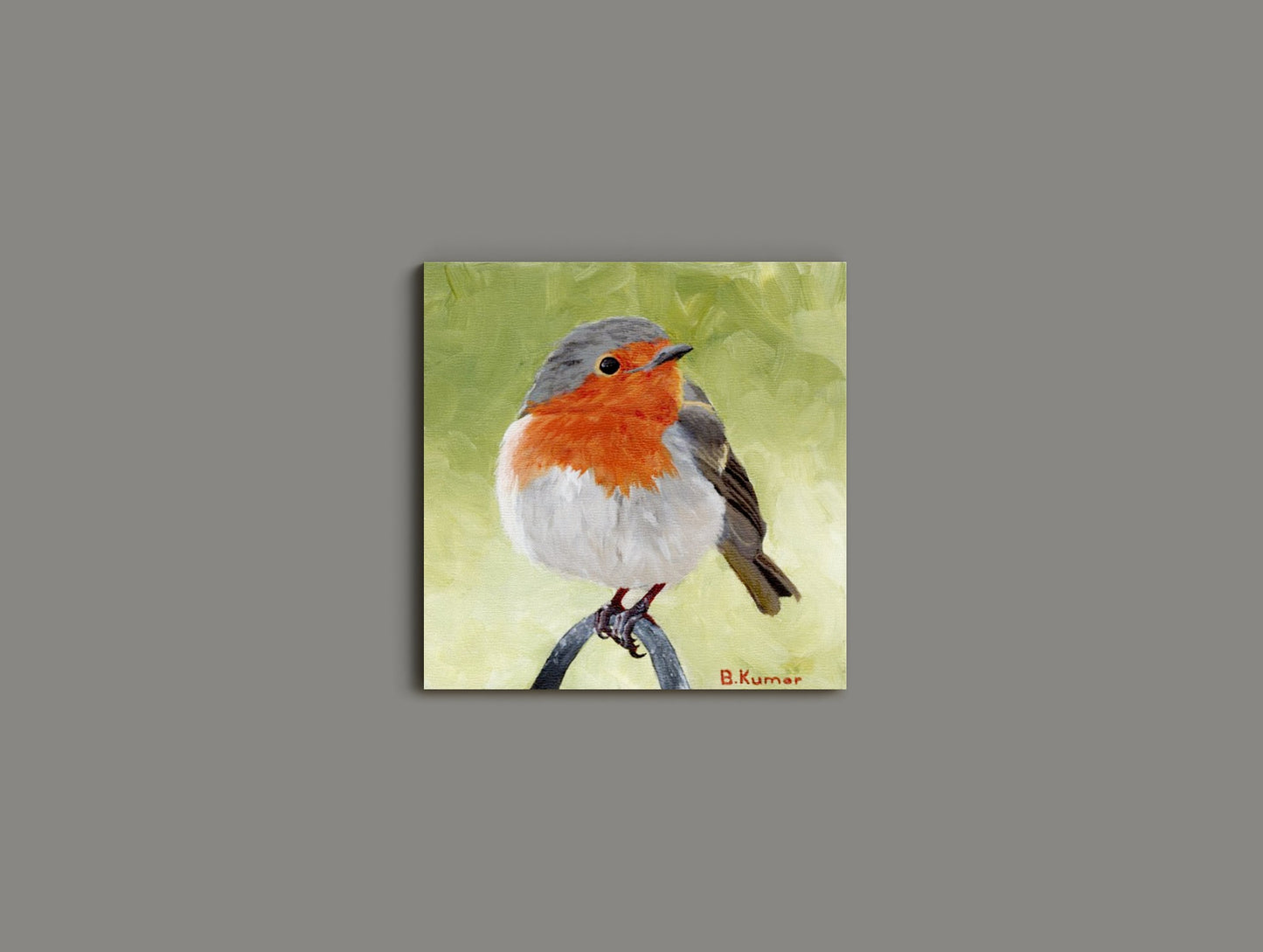 Original European Robin Painting