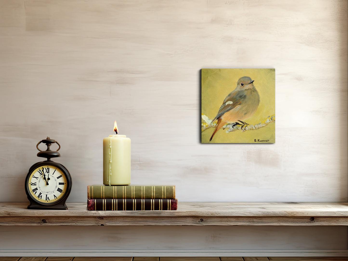 Common Redstart Original Painting