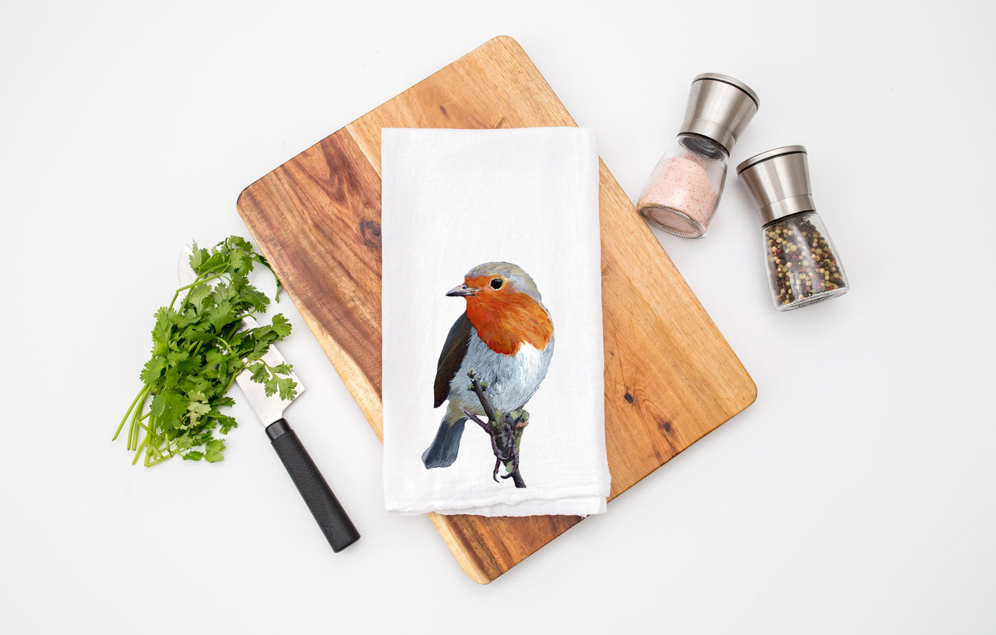 Bird Tea Towel / Nature Kitchen Towel with Birds / Towel Gift for Bird Lovers