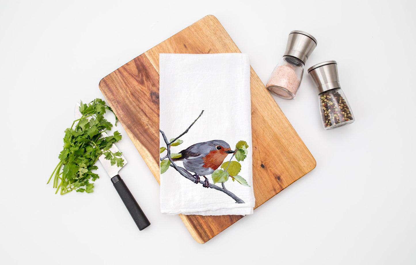 Bird Tea Towel / Nature Kitchen Towel with Birds / Towel Gift for Bird Lovers