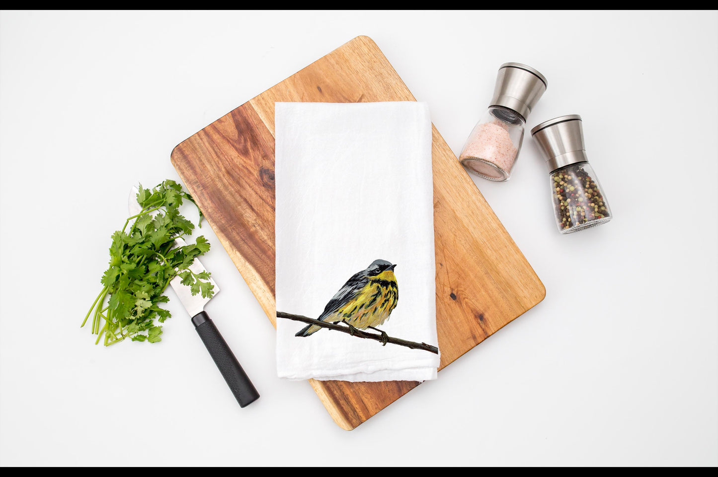 Bird Tea Towel / Nature Kitchen Towel with Birds / Towel Gift for Bird Lovers