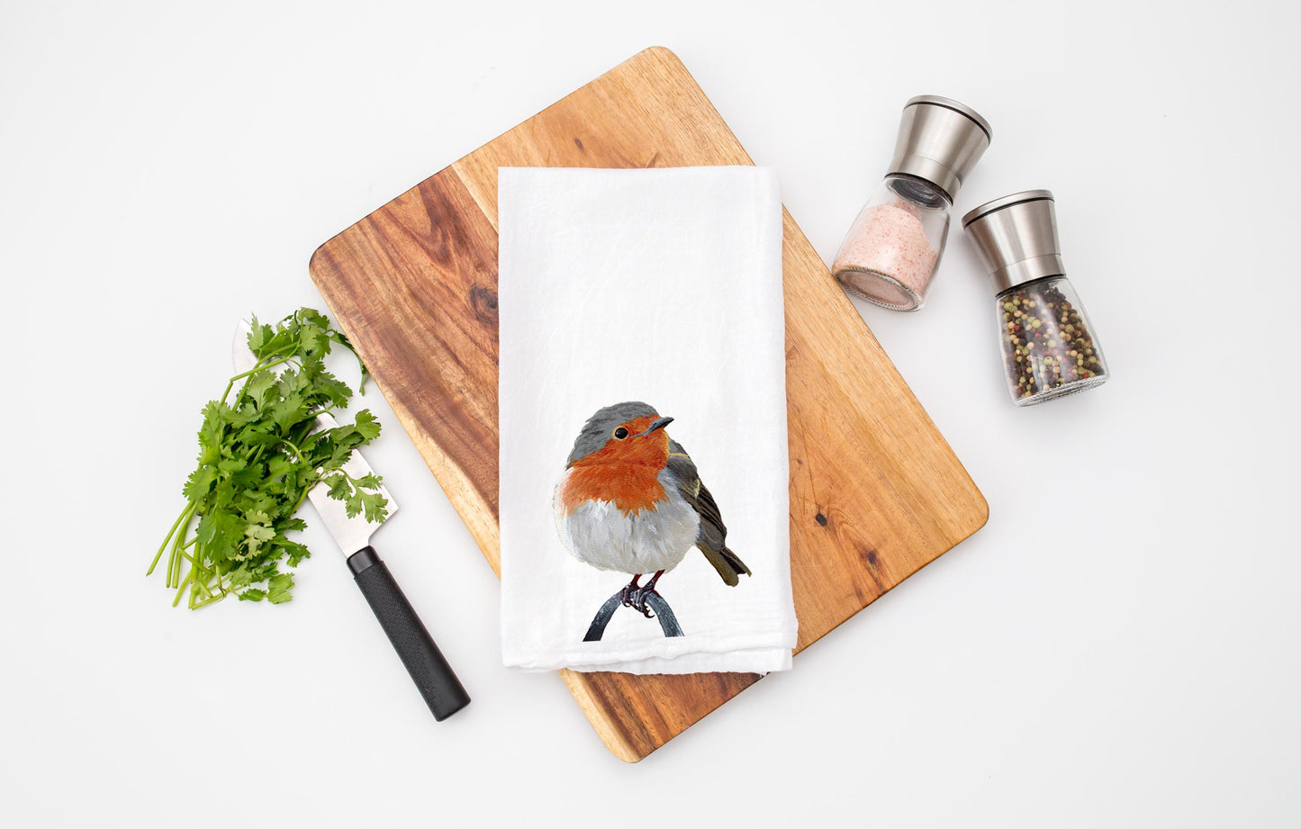 Bird Tea Towel / Nature Kitchen Towel with Birds / Towel Gift for Bird Lovers