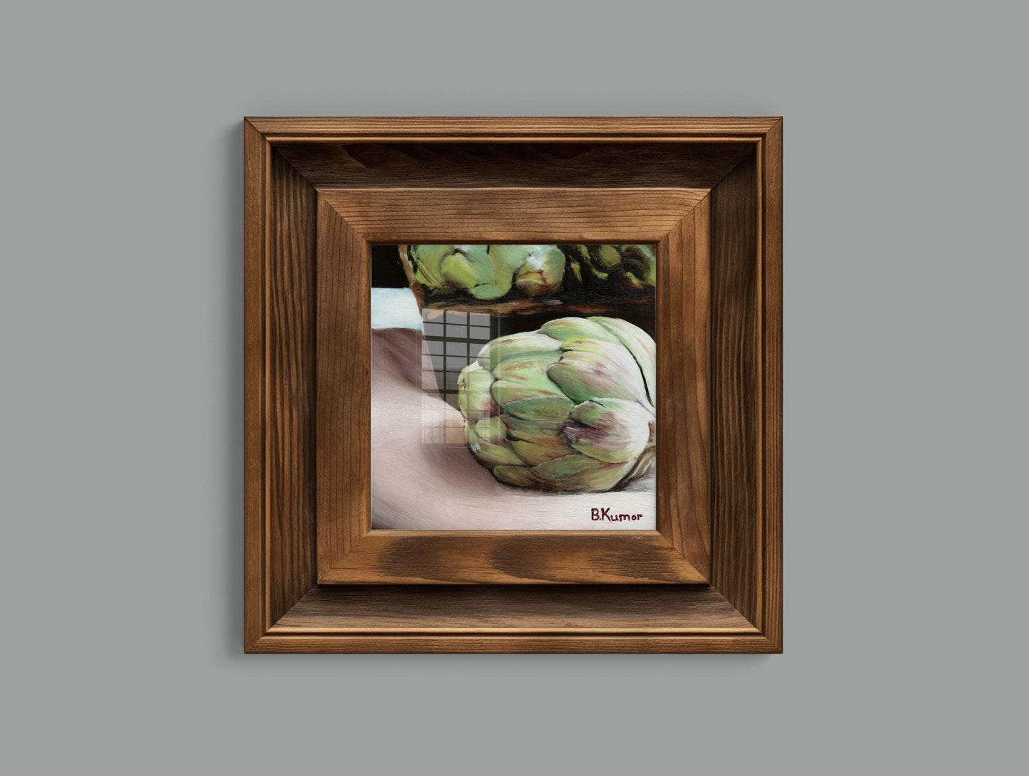 Art Print of Artichoke Oil Painting / Produce Wall Art for Kitchen / Vegetable Art Gift for Chef