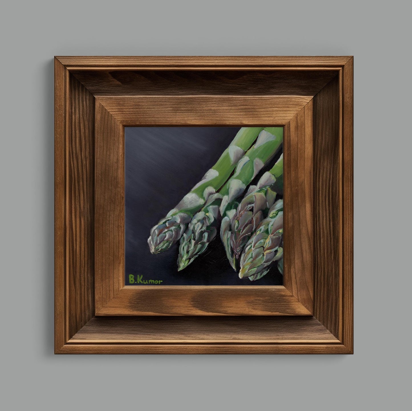 Asparagus Art / Kitchen Artwork - Original Painting / Food Painting Gift for Chef