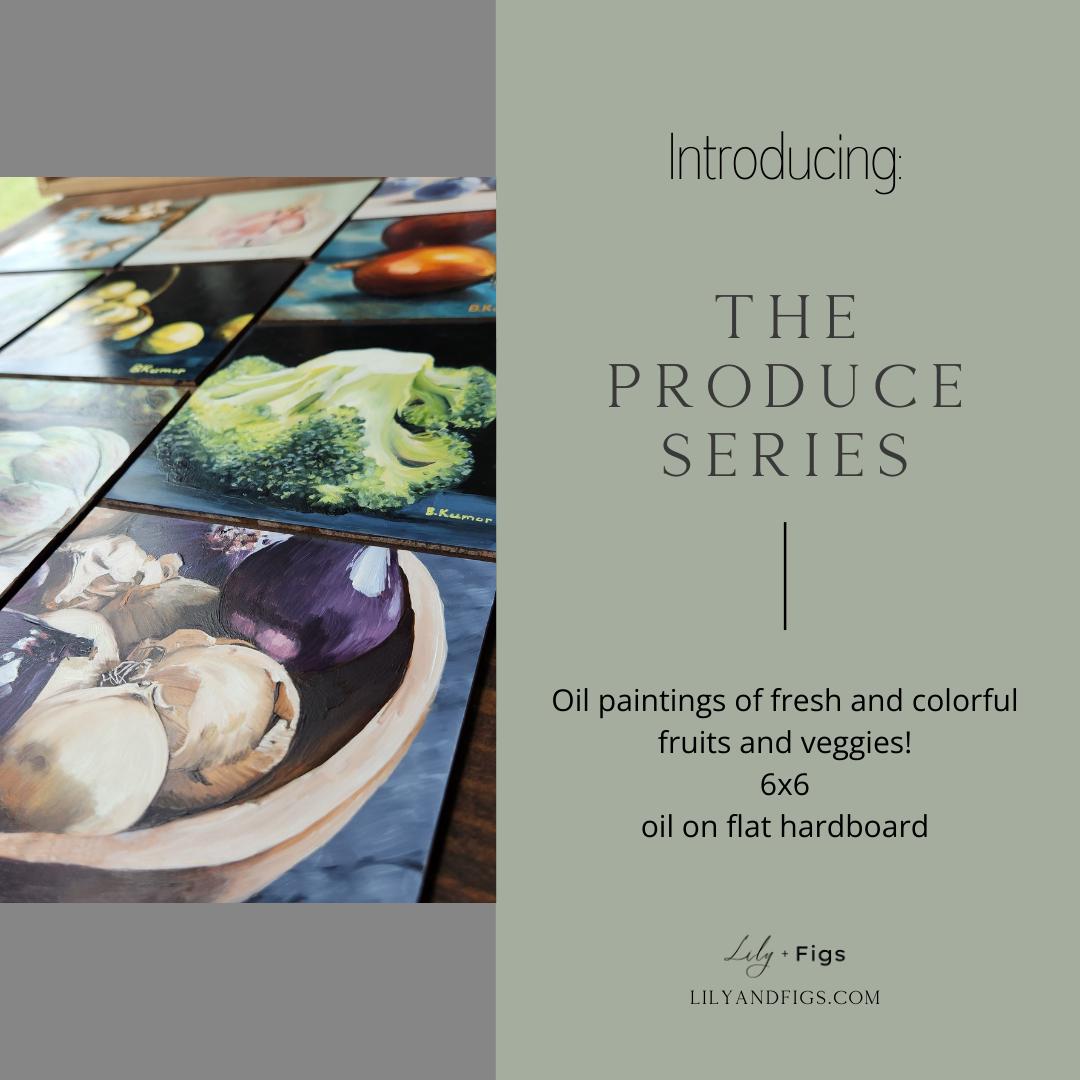 Broccoli Painting / Veggie Art for Kitchen / Broccoli Original Oil Painting Gift for Nutritionist