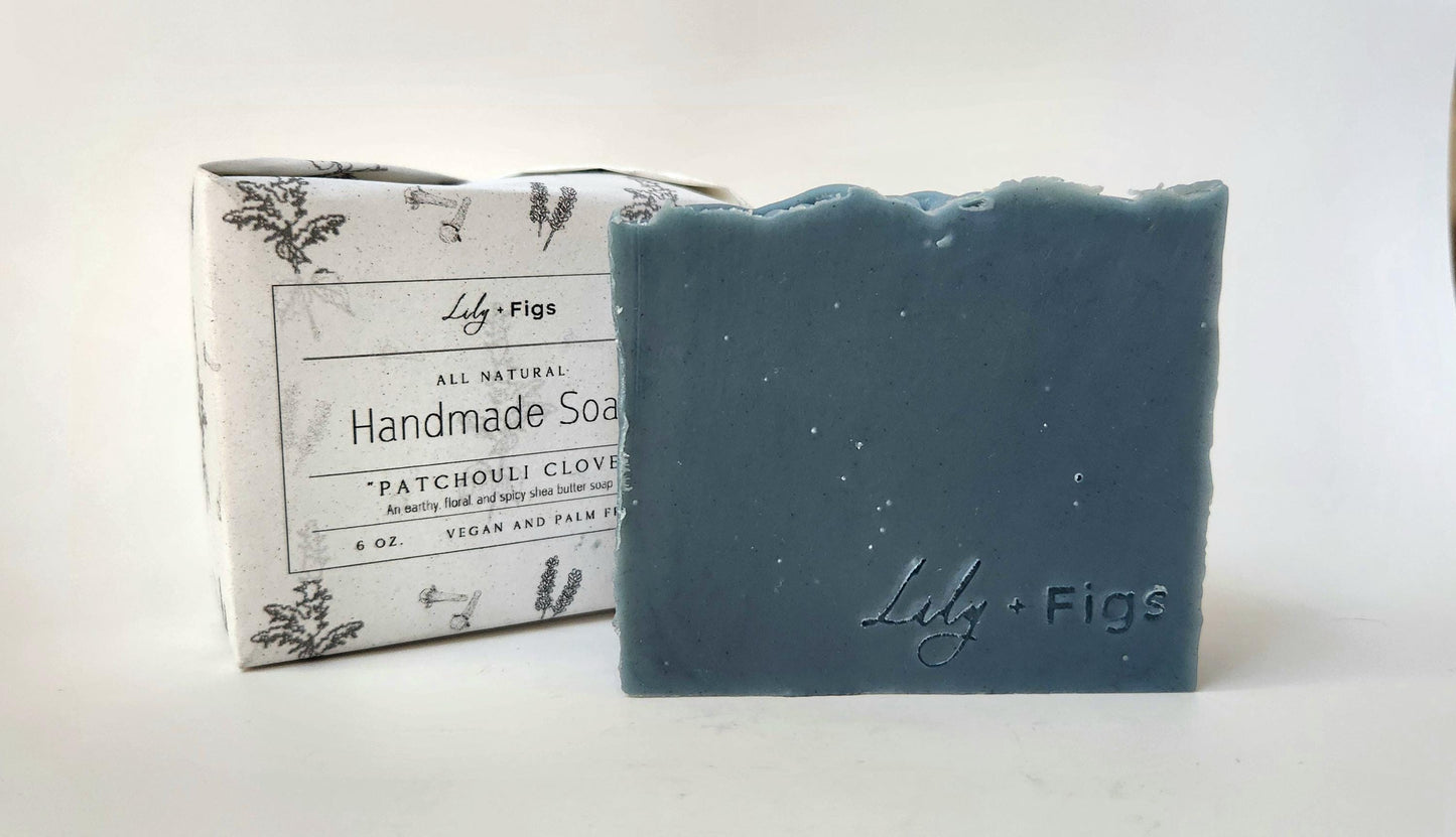 Patchouli Clove Bar Soap: Vegan, Palm-Free, Earthy Essential Oil Scent
