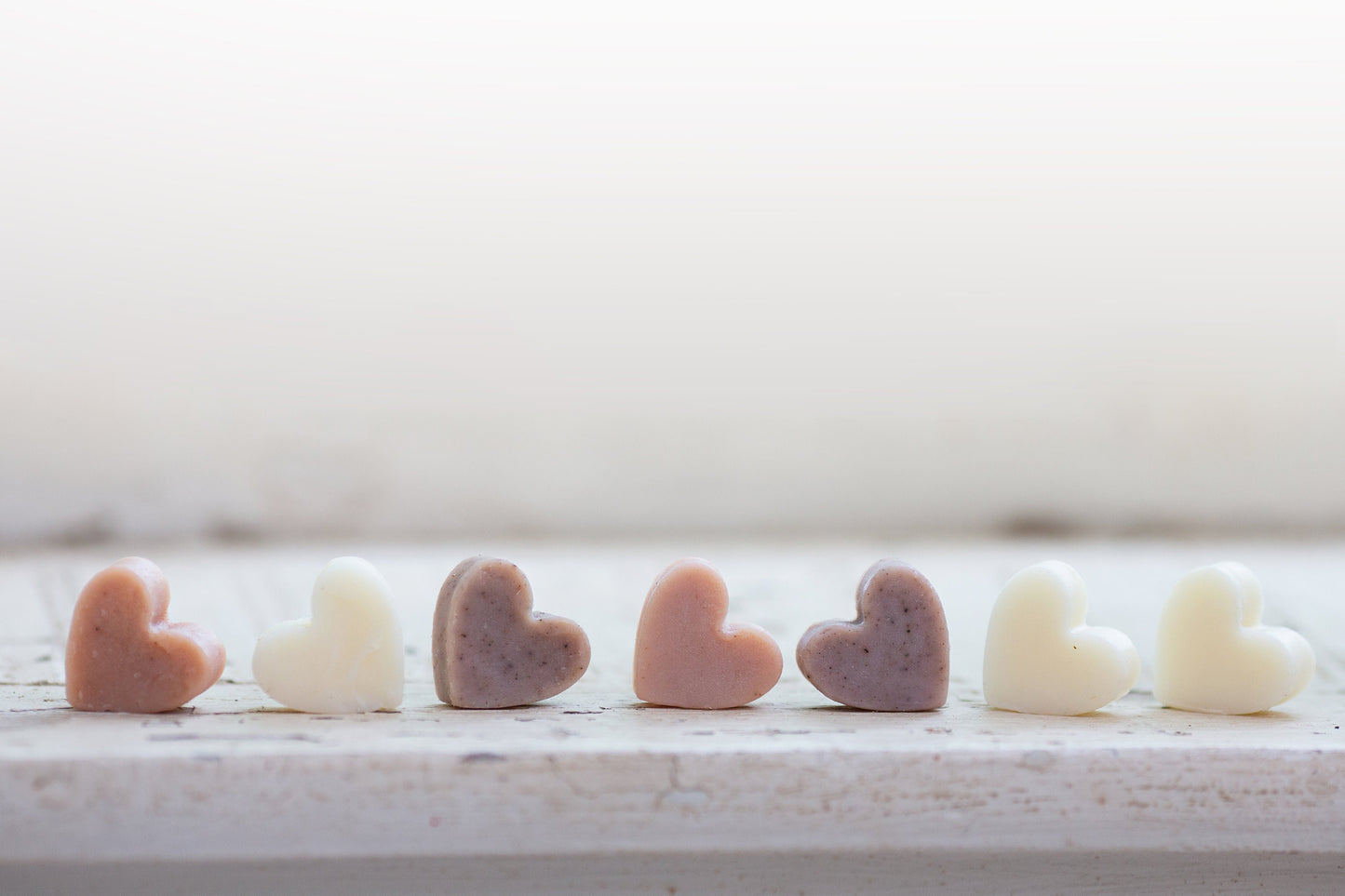 Mini Heart Soaps: Lavender Peppermint Wedding Bridal Shower Favors (9 Pack)