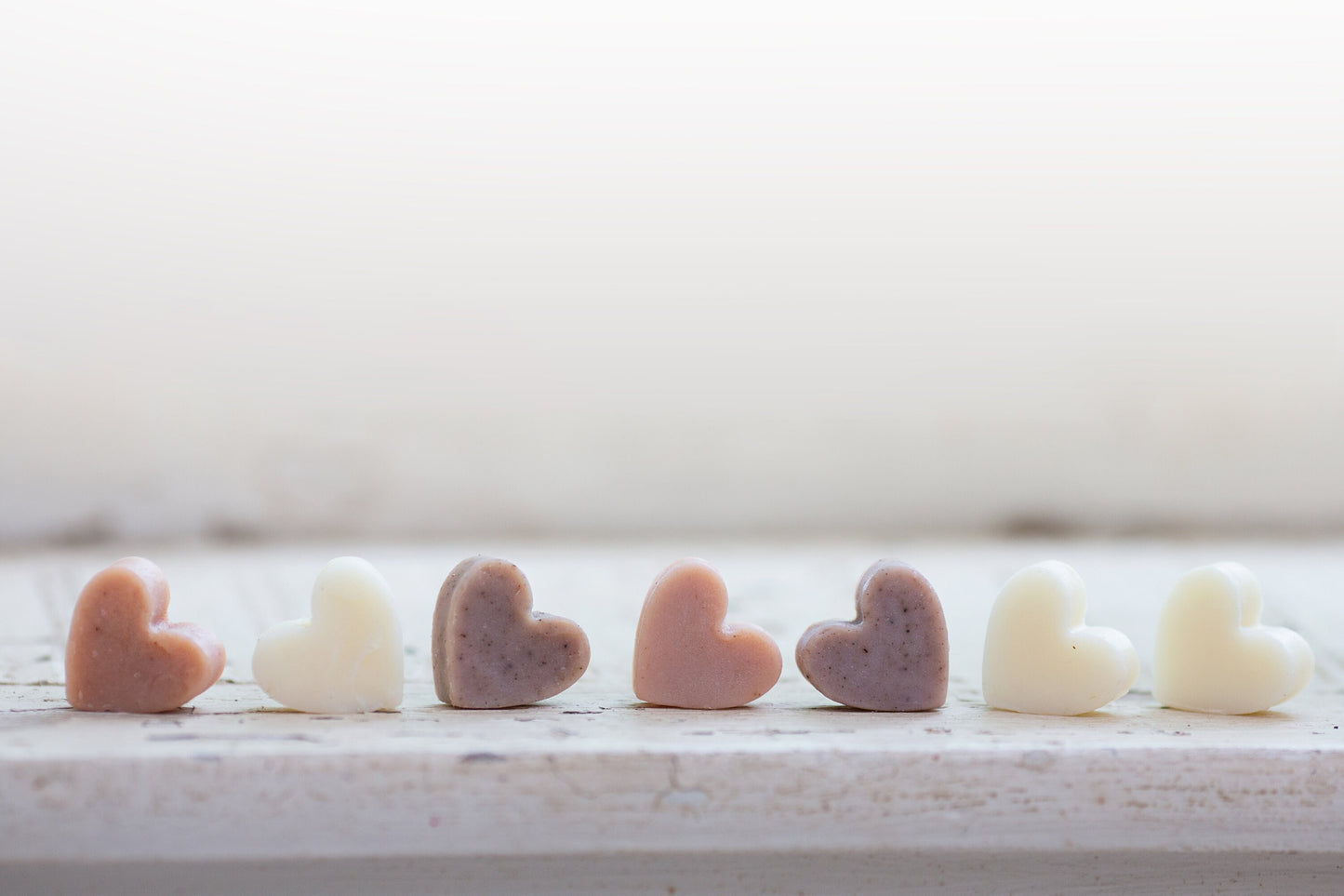 Custom All Natural Mini Heart Soaps in Bulk: Shea Butter, Cold Process Wedding Favors