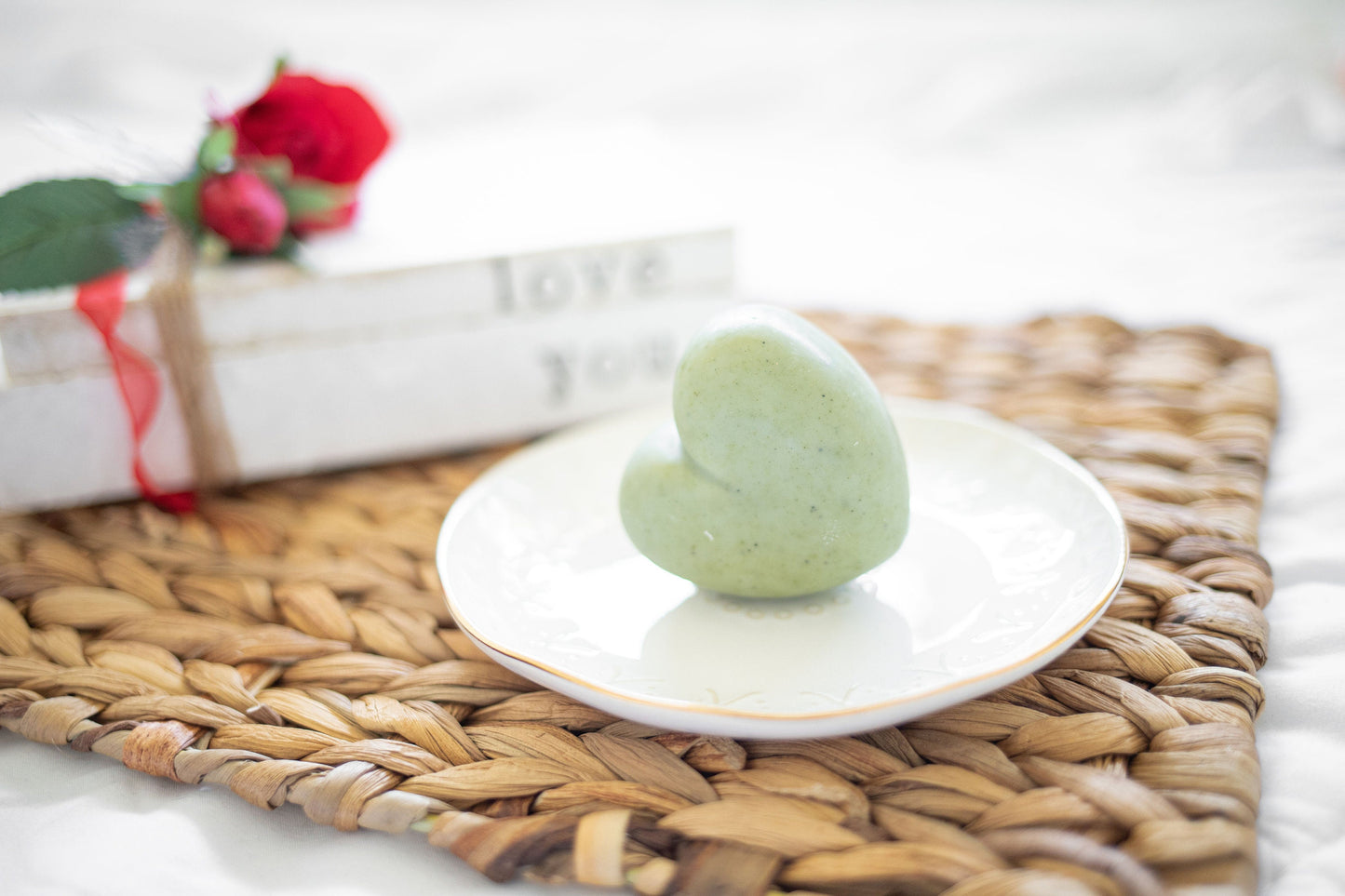 Custom All Natural Heart Shaped Wedding Soap Favors – Shea Butter Cold Process Soap