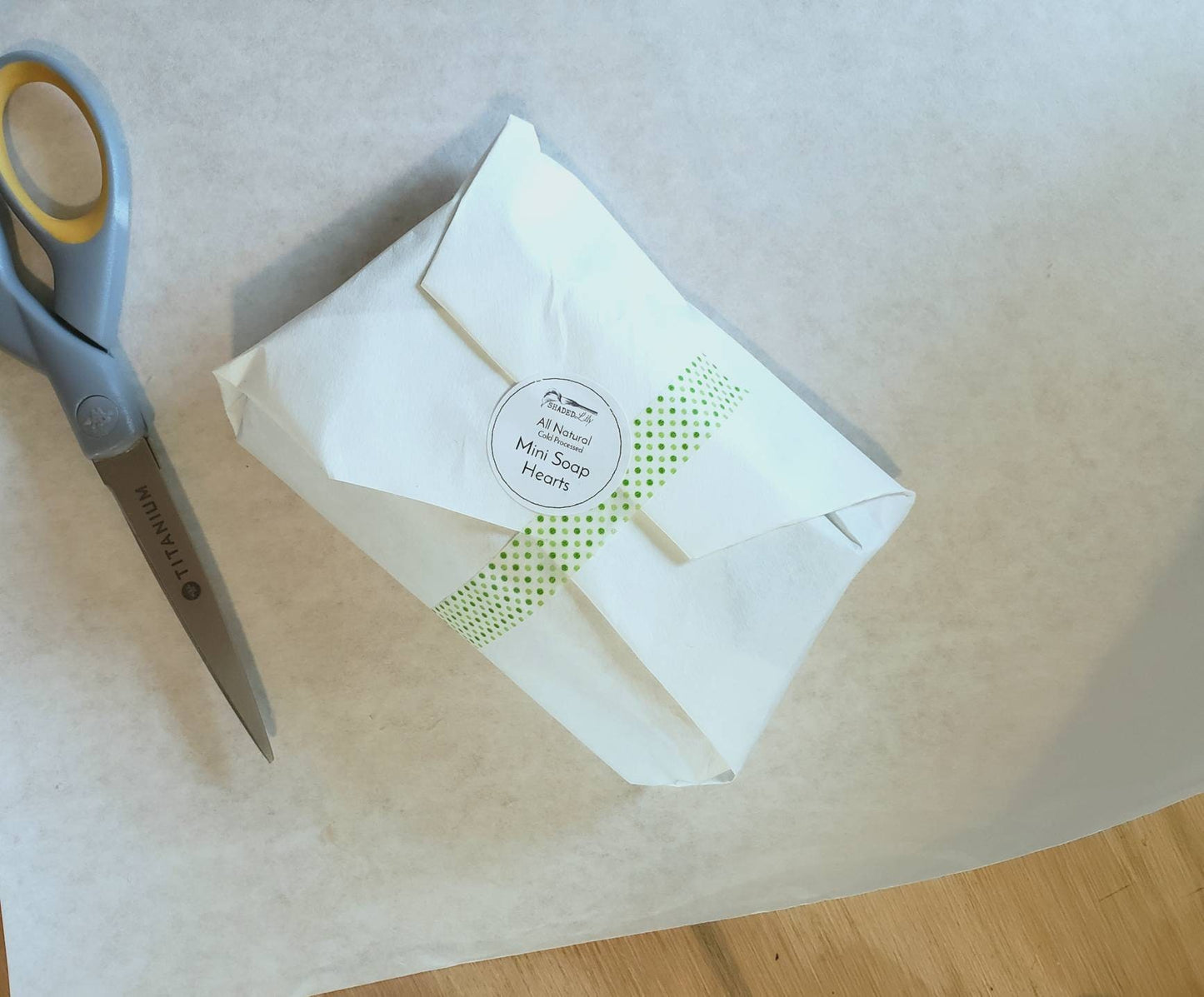 Custom All Natural Mini Heart Soaps in Bulk: Shea Butter, Cold Process Wedding Favors