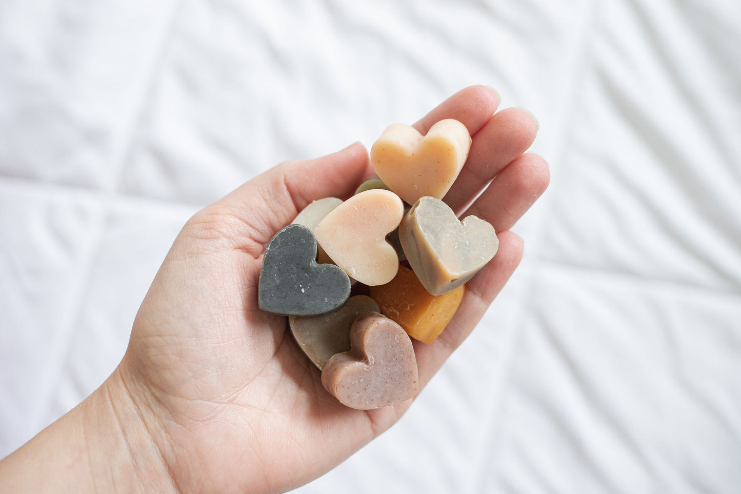 Mini Heart Soaps: Cold Process Wedding Favors, Shea Butter, Essential Oils