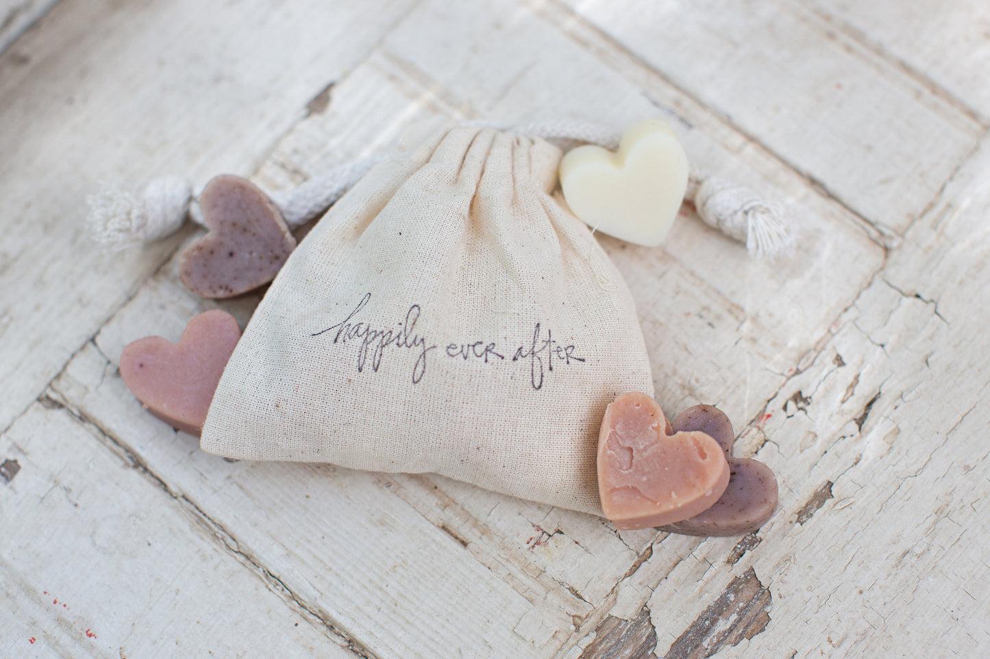 Mini Heart Soaps: Cold Process Wedding Favors, Shea Butter, Essential Oils