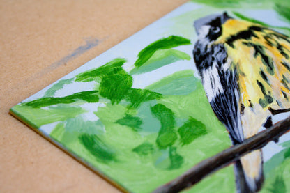 Warbler Bird Original Painting