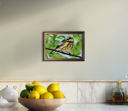 Art Print of Warbler Painting