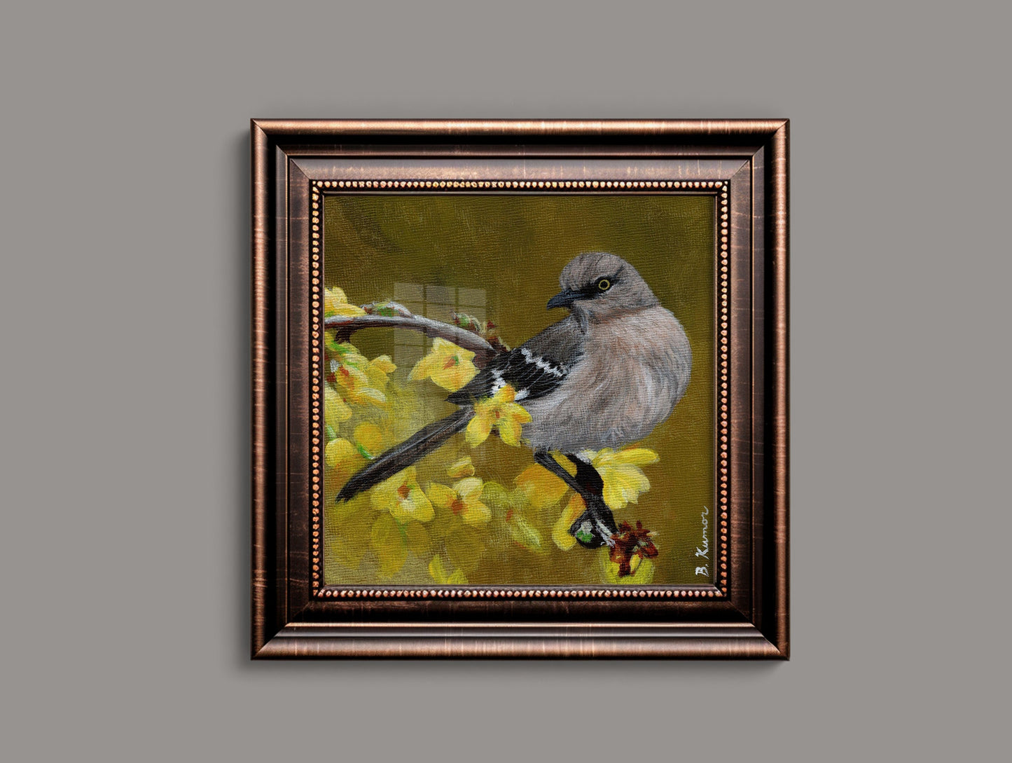 Art Print of Northern Mockingbird Painting