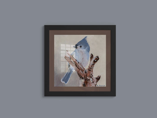 Art Print of Tufted Titmouse Painting