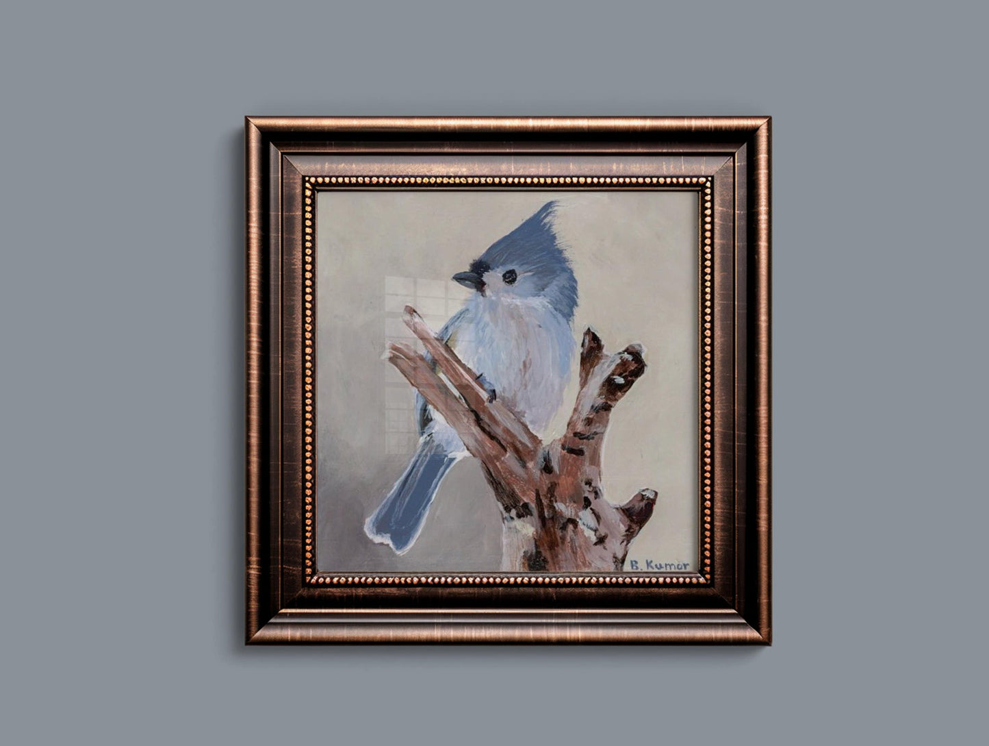 Art Print of Tufted Titmouse Painting