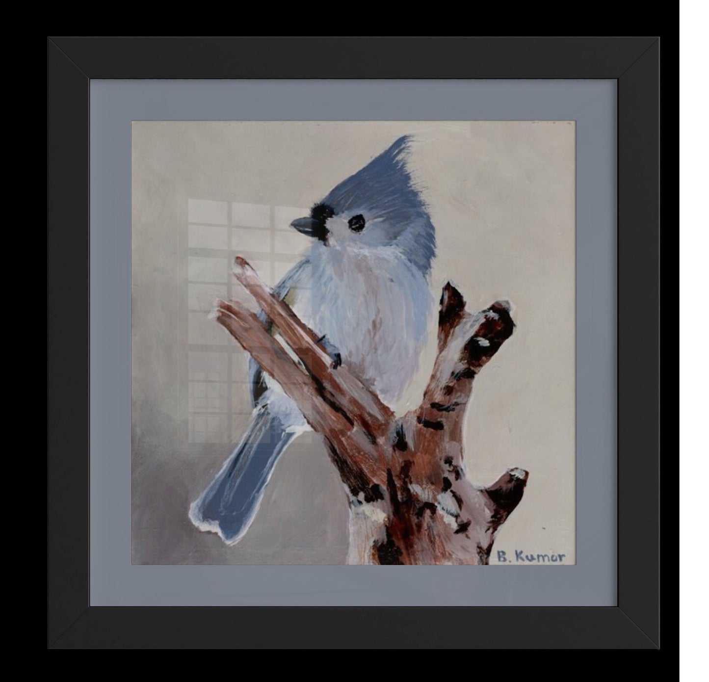 Art Print of Tufted Titmouse Painting