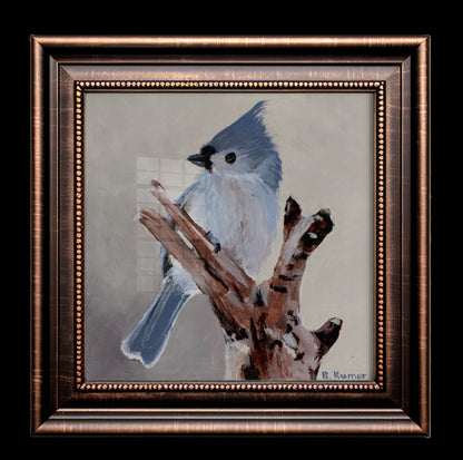 Art Print of Tufted Titmouse Painting