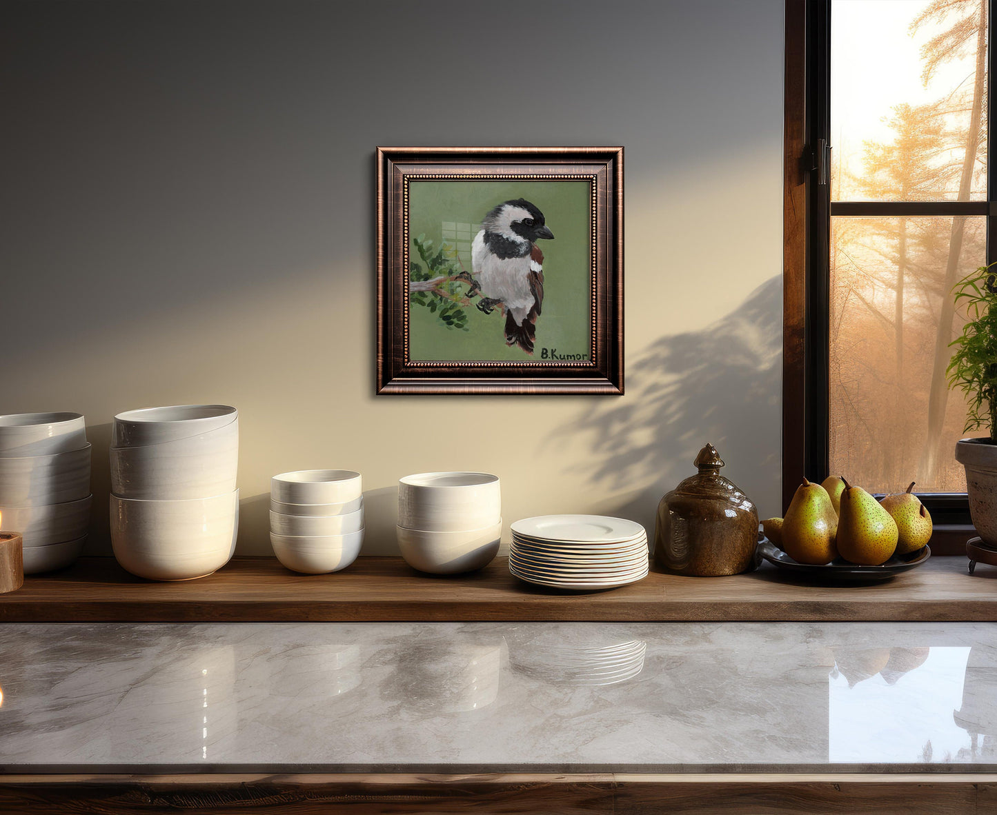 Art Print of Cape Sparrow Painting