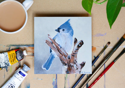 Tufted Titmouse Original Painting