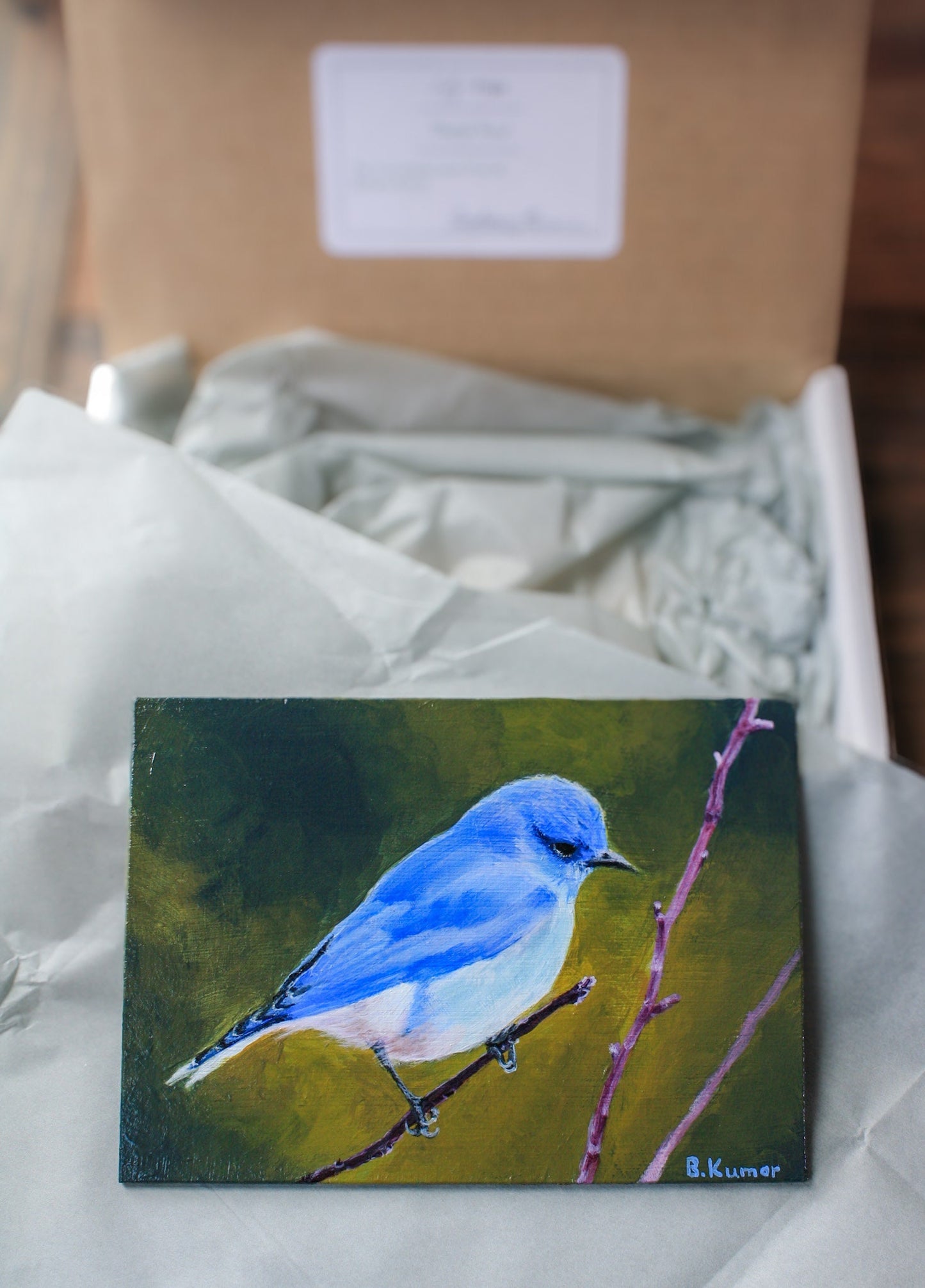 Mountain Bluebird Original Painting