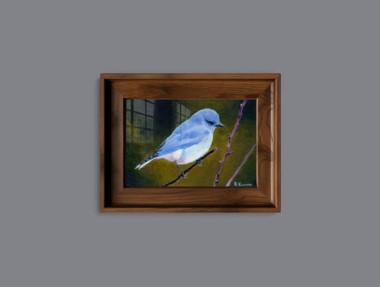 Art Print of Mountain Bluebird Painting