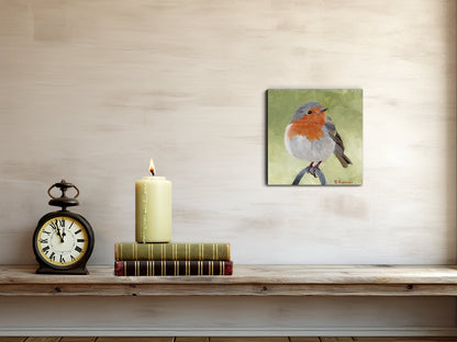 Original European Robin Painting