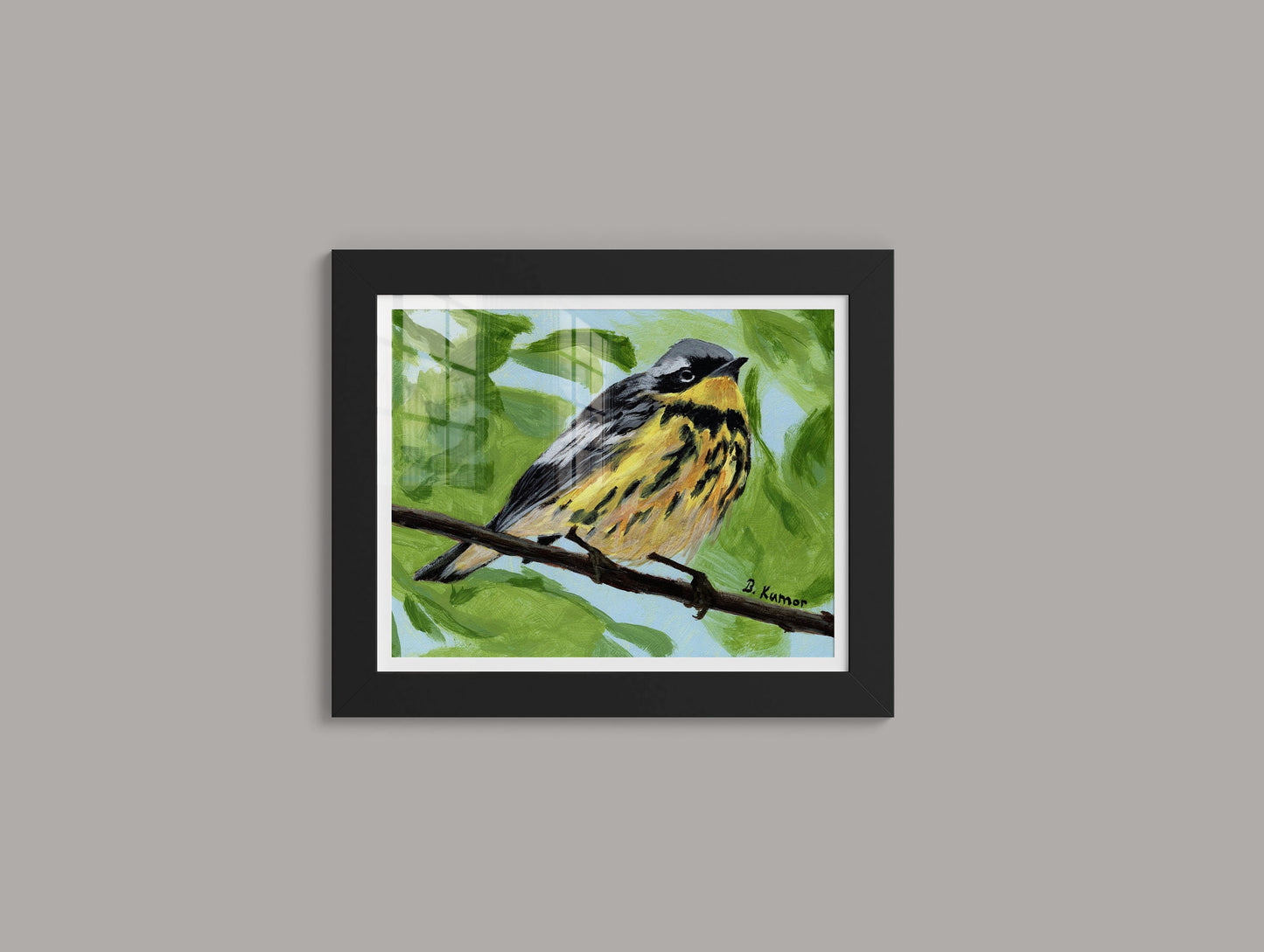 Art Print of Warbler Painting