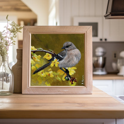 Art Print of Northern Mockingbird Painting