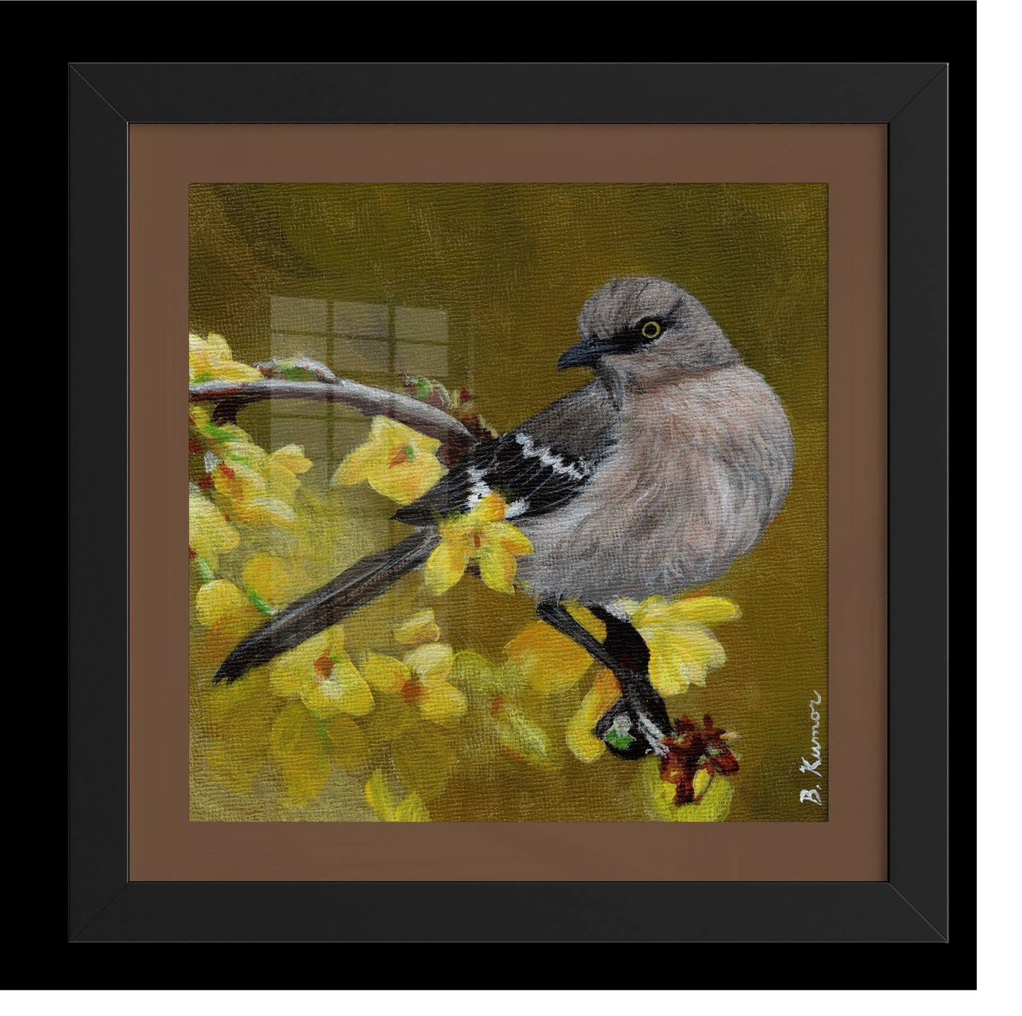 Art Print of Northern Mockingbird Painting