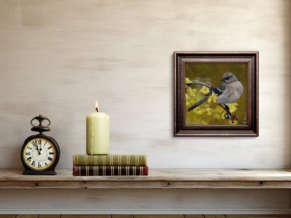 Art Print of Northern Mockingbird Painting