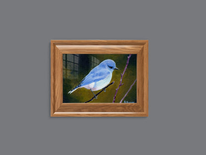 Art Print of Mountain Bluebird Painting