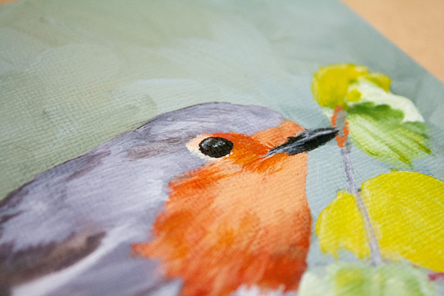 European Robin 2 Original Painting