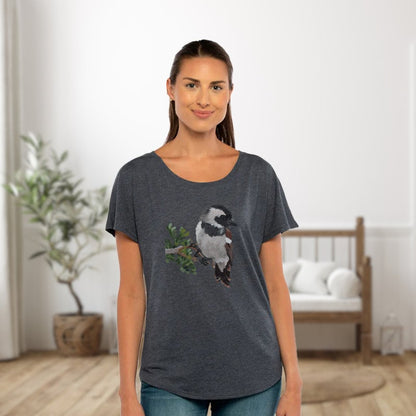 Cape Sparrow Bird Ladies Dolman Top / Bird Shirt for Women / T-shirt Gift for Mom