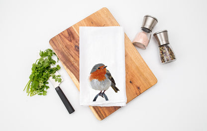 Bird Tea Towel / Nature Flour Sack Towels for Kitchen / Towel Gift for Bird Lovers