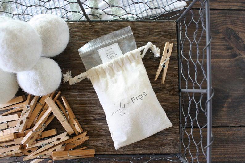 Lemon Detergent / Laundry Detergent Powder All Natural with Essential Oil Lemon Scent / Handmade Clothes Washing Laundry Powder