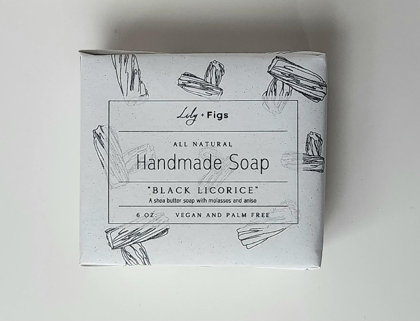 Licorice Natural Bar Soap / Vegan Palm Oil Free Soap for Men and Women /Black Licorice Soap Gift for Retro Candy Lovers