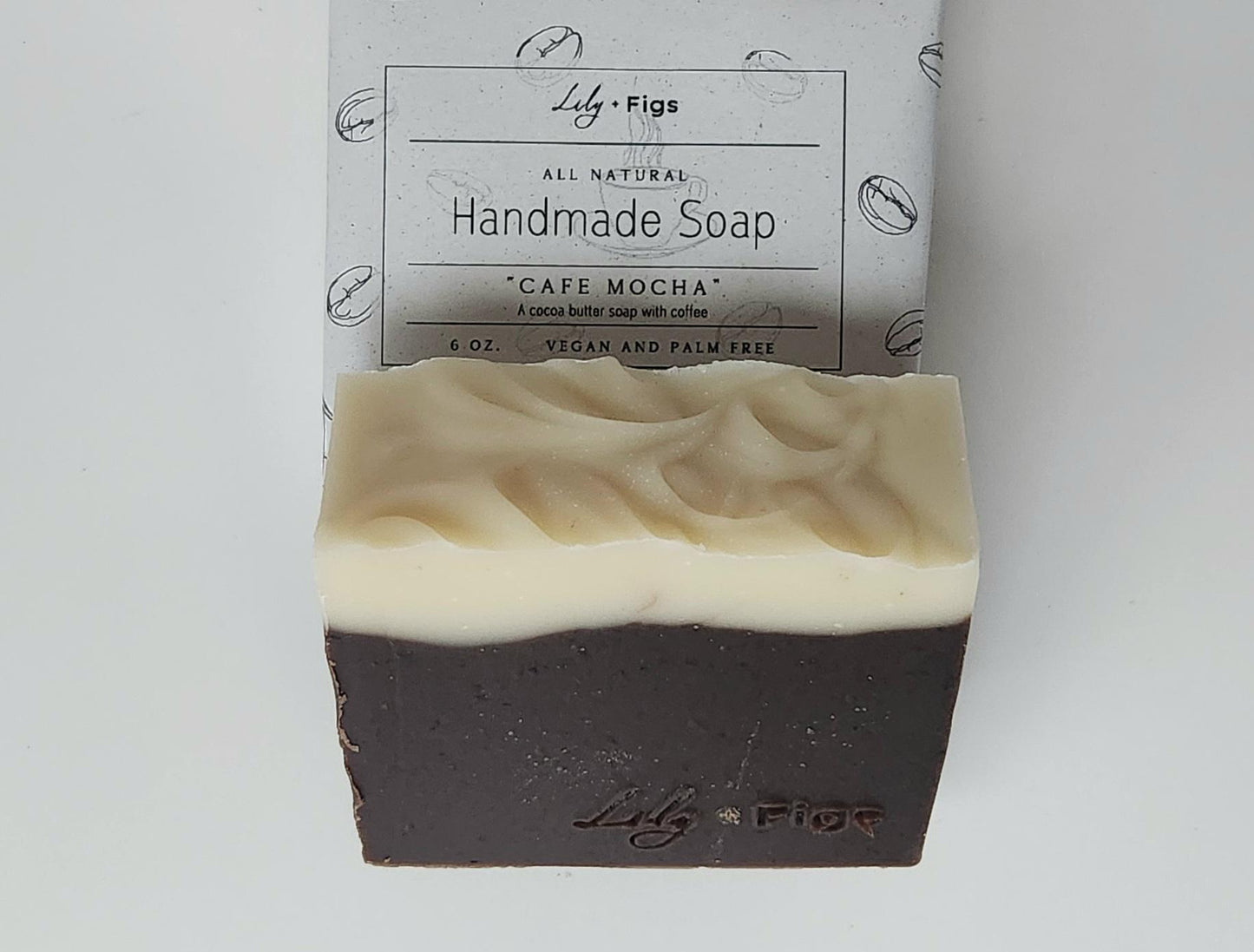 Coffee Natural Bar Soap / Vegan Palm Oil Free Soap for Coffee Lovers / Coffee Soap Gift for Women