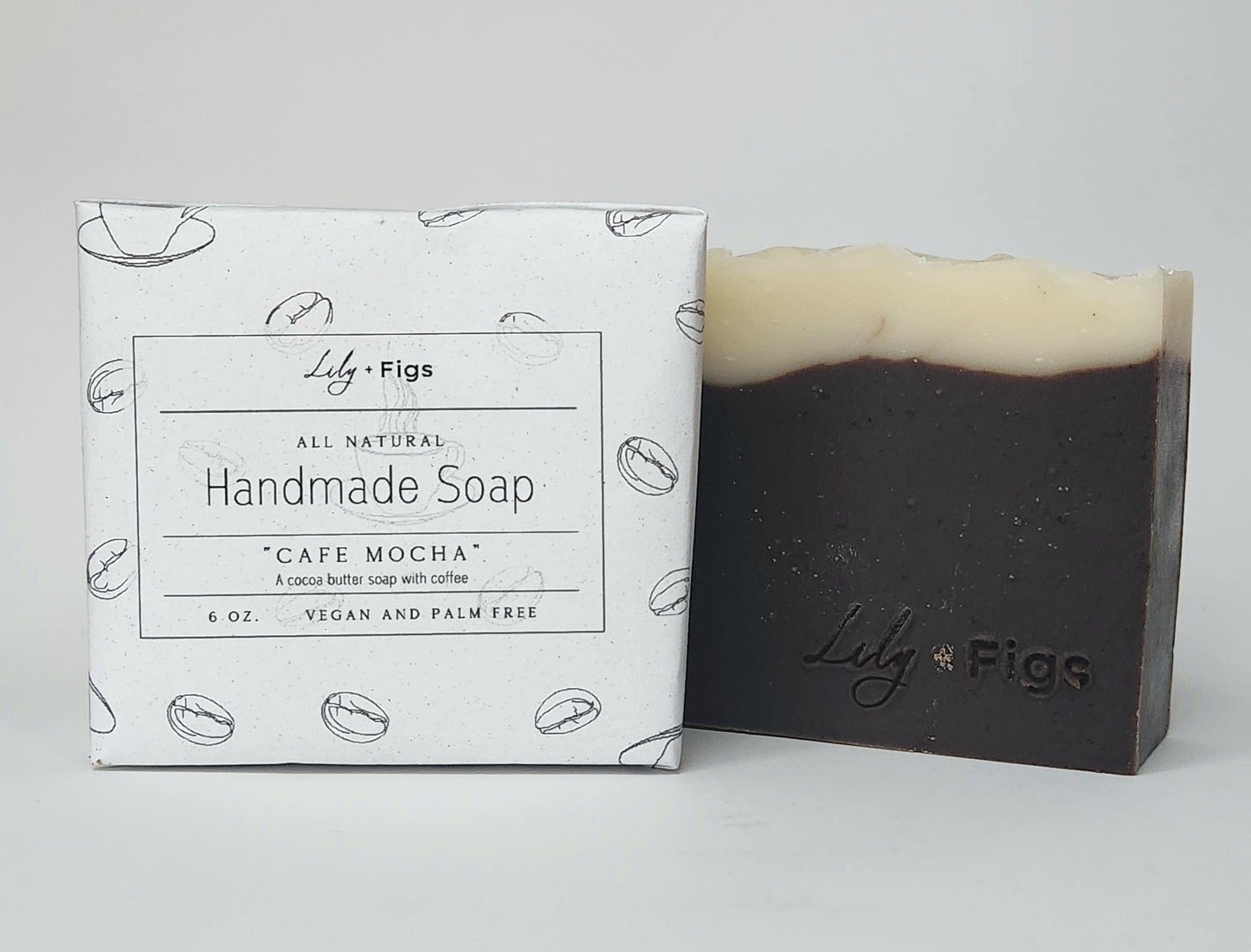 Coffee Natural Bar Soap / Vegan Palm Oil Free Soap for Coffee Lovers / Coffee Soap Gift for Women