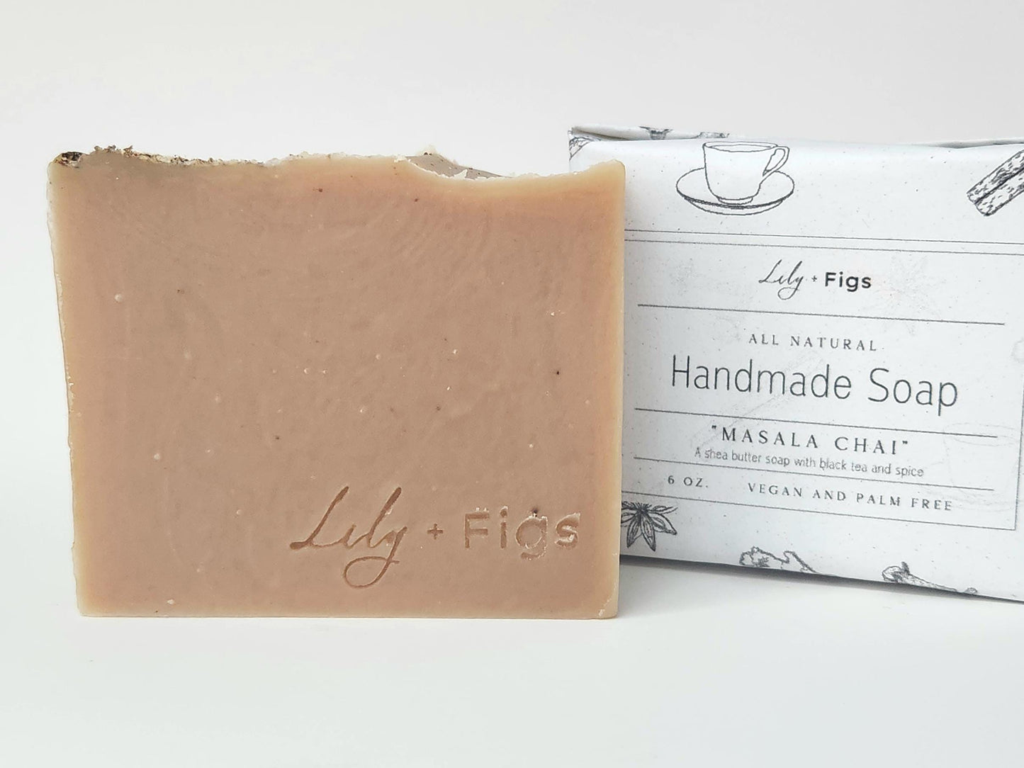 Spiced Tea Natural Bar Soap / Vegan Palm Oil Free Soap for Men and Women / Masala Chai Soap Gift for Tea Lovers