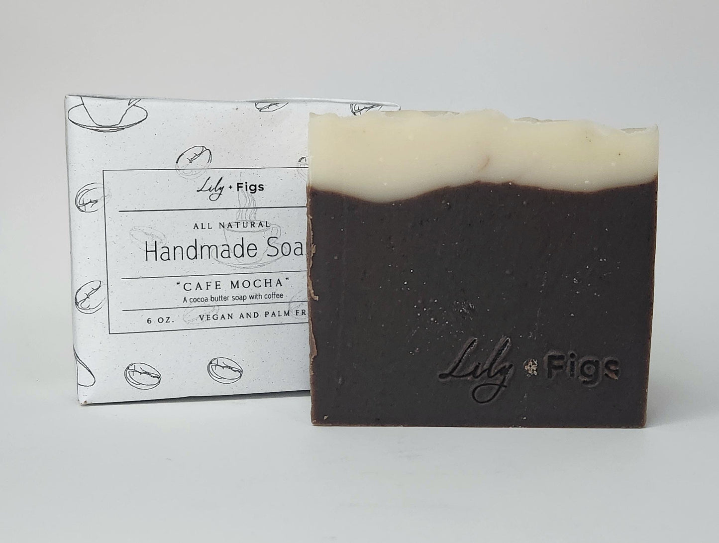 Coffee Natural Bar Soap / Vegan Palm Oil Free Soap for Coffee Lovers / Coffee Soap Gift for Women