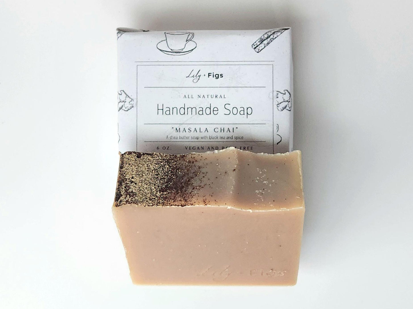Spiced Tea Natural Bar Soap / Vegan Palm Oil Free Soap for Men and Women / Masala Chai Soap Gift for Tea Lovers