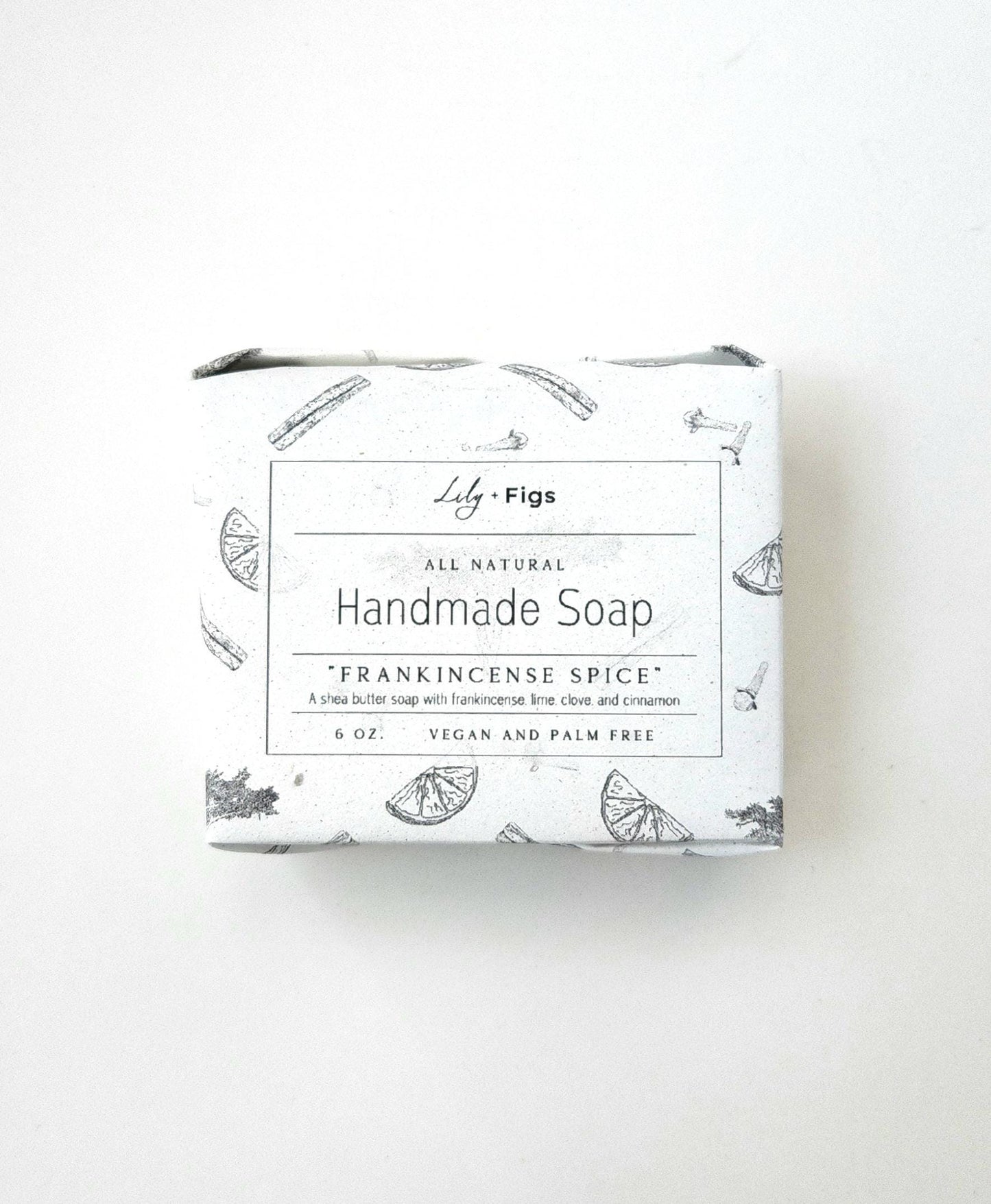 Frankincense Spice Bar Soap: Vegan, Palm-Free, Mature Men Gift
