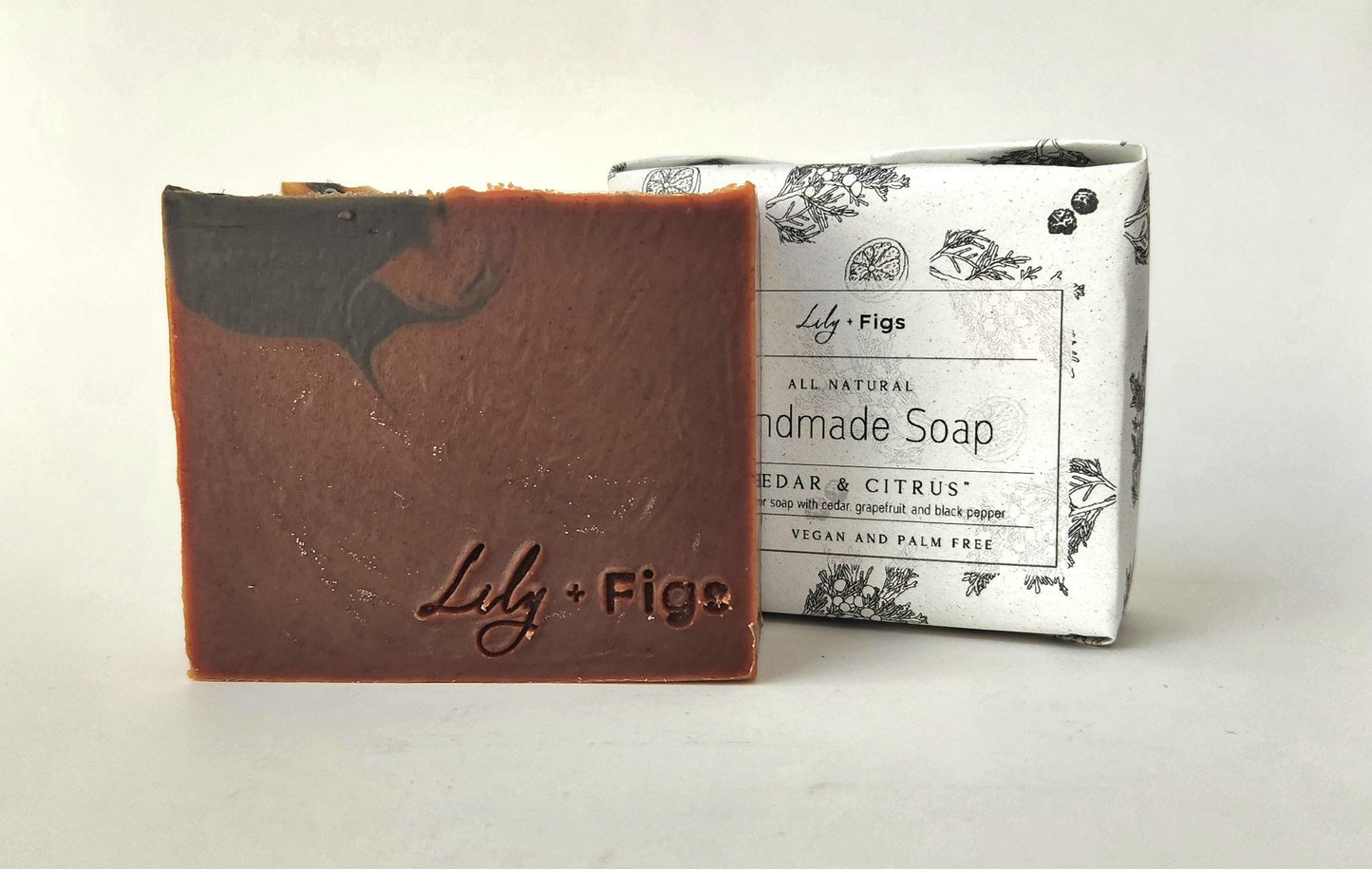 Cedar Citrus Bar Soap: Vegan, Palm-Free, Woodsy Scent for Men